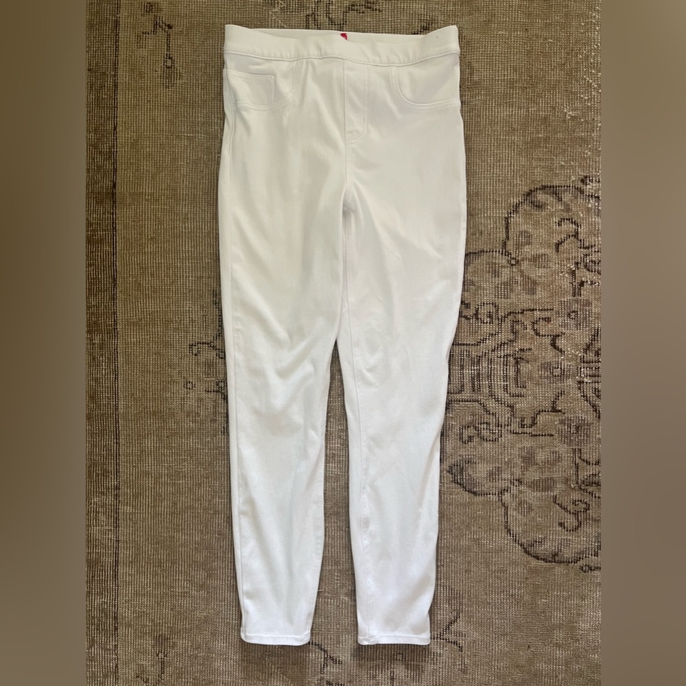 Spanx White Jean-ish Leggings Size Medium